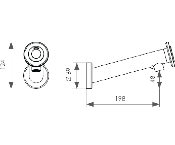 MISCEA CLASSIC Faucet with Temperature Control, Wall Model