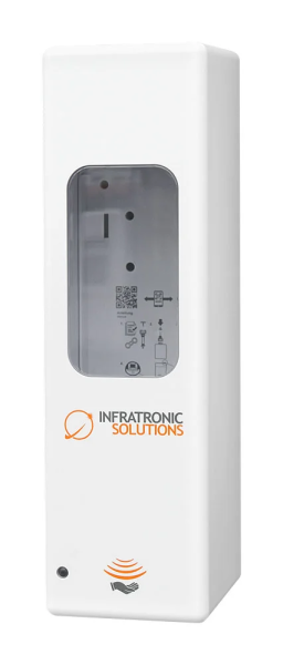 Hygienespender IT 1000 AW Euro-2 weiß inkl. Batterie-Set und Flaschenadapter Gesamtpaket