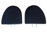 Freuding hard rubber armrests